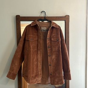 Everlane / The Corduroy Oversized Shirt Jacket / Toasted Coconut / XS